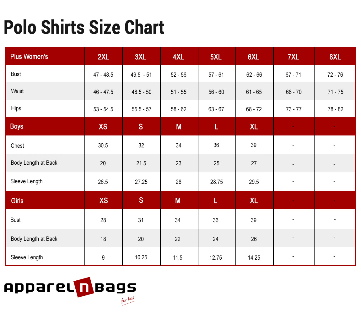 Polo sweater size chart best sale