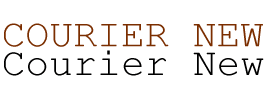 Courier New