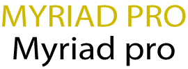 Myriad Pro
