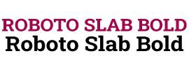 Roboto Slab Bold