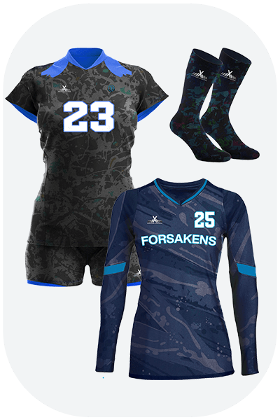 shop custom volleyball uniforms for women