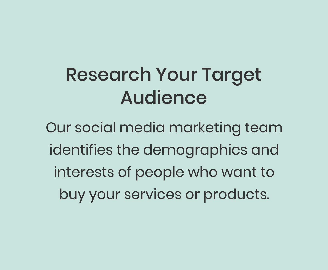 research your target audience