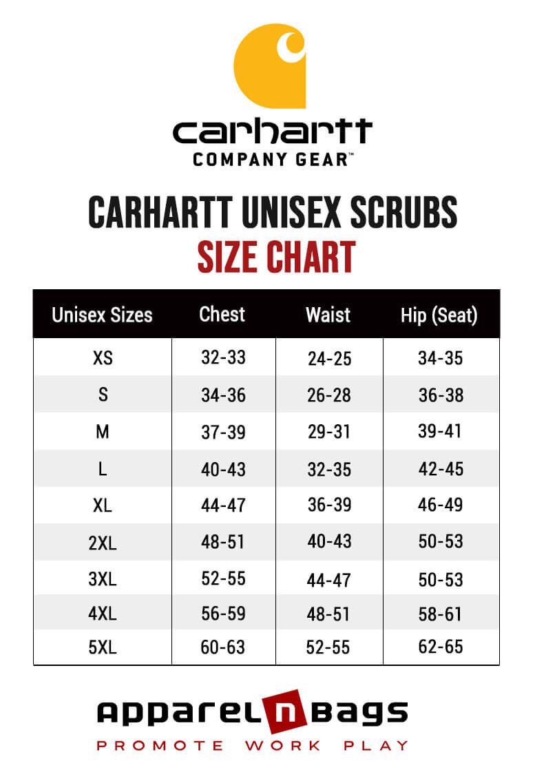 Carhartt Size Chart | Carhartt Size Guide