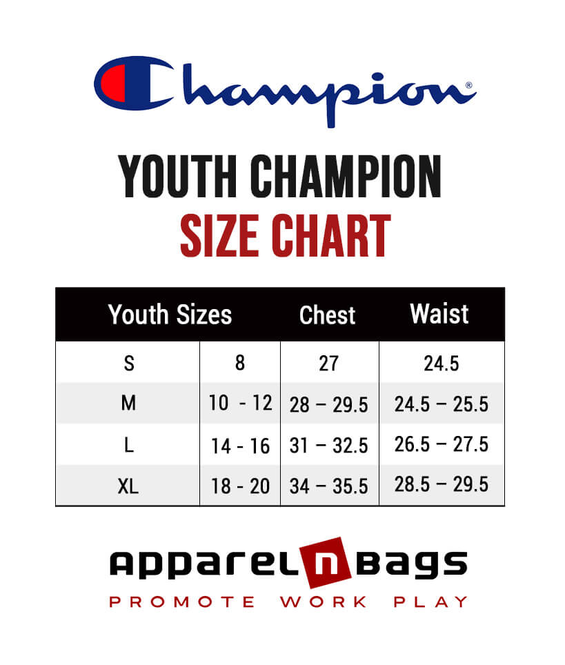 Size Guide Champion Clothing Youth Champion Sandals Size Chart Sale