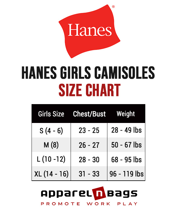 Hanes women's underwear size chart hotsell