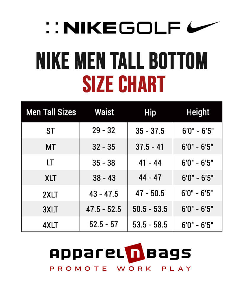 Nike Size Chart | Nike Clothing Fit Guide