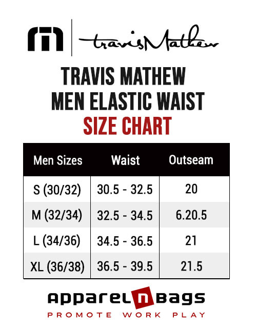 Travis Mathew Size Chart | Travis Mathew Sizing Guide