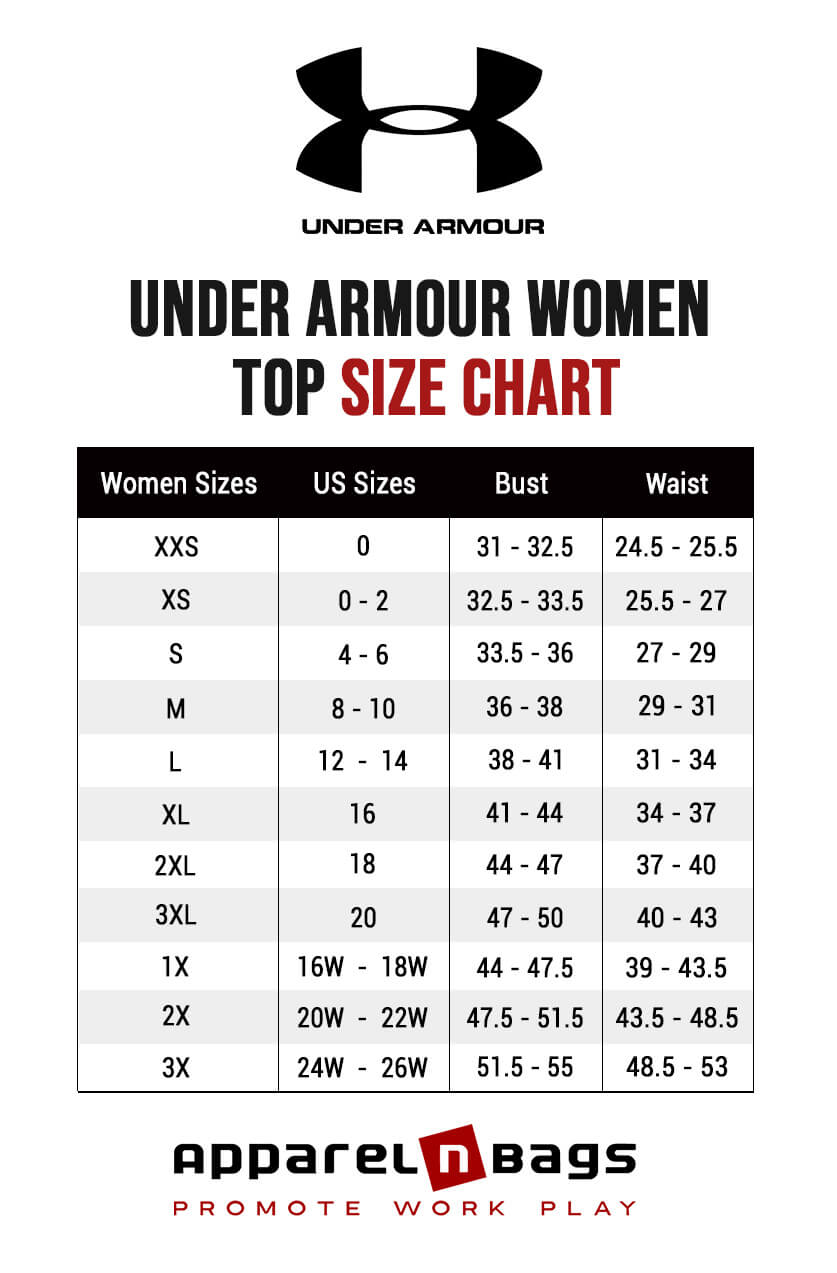 Under Armour Size Chart | Under Armour Clothing Size Guide