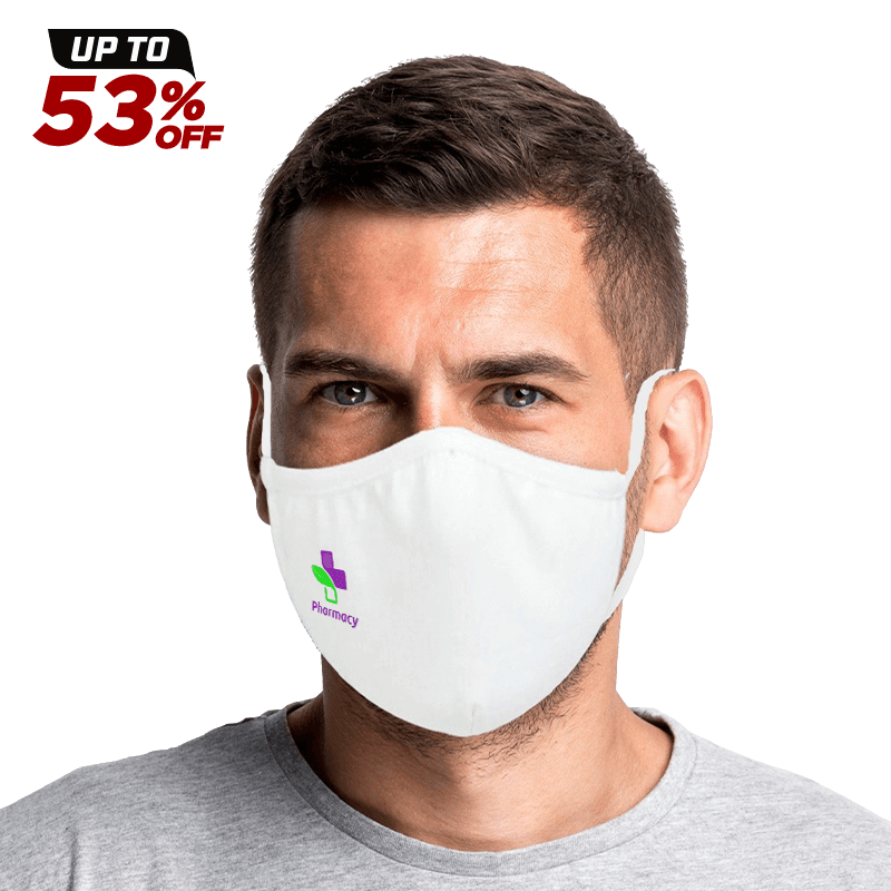 2 Layer Cotton Mask with Durable & Secure Strap