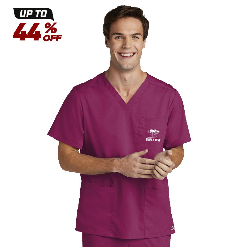 Wonderwink WW5068 Men's Premiere Flex V-Neck Top