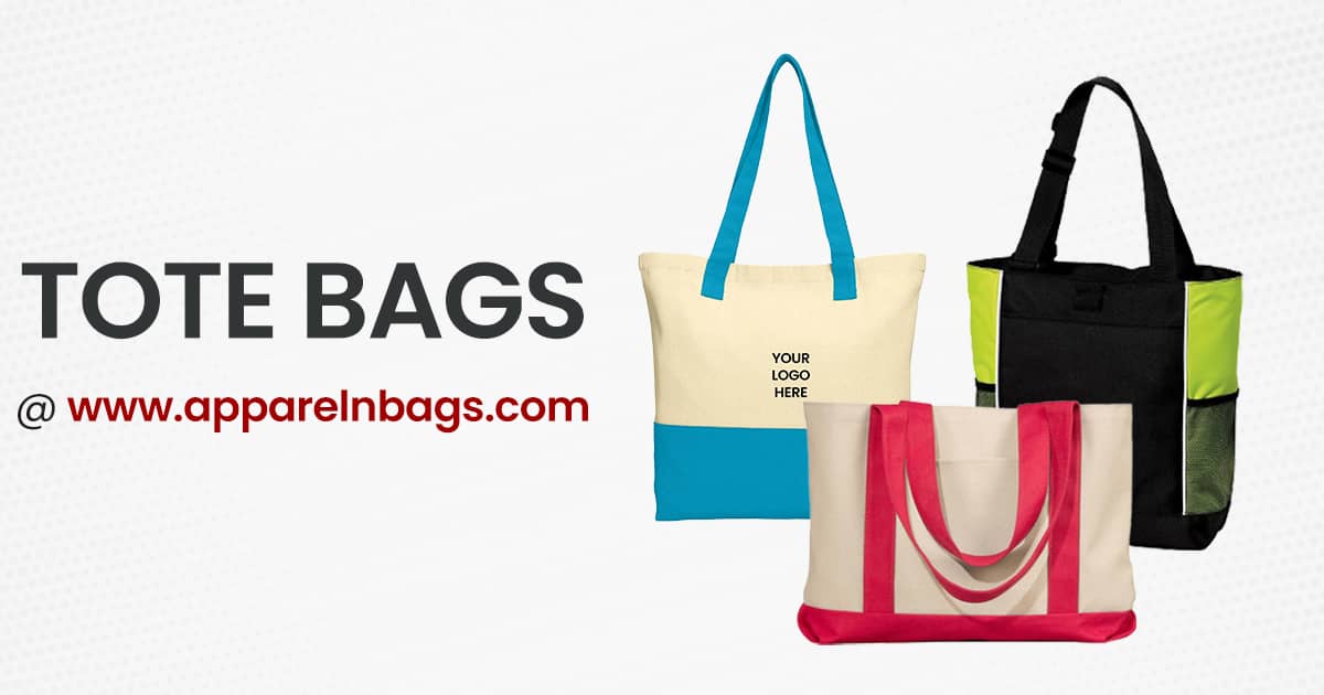 Shop Stylish Custom Tote Bags in Bulk at ApparelnBags