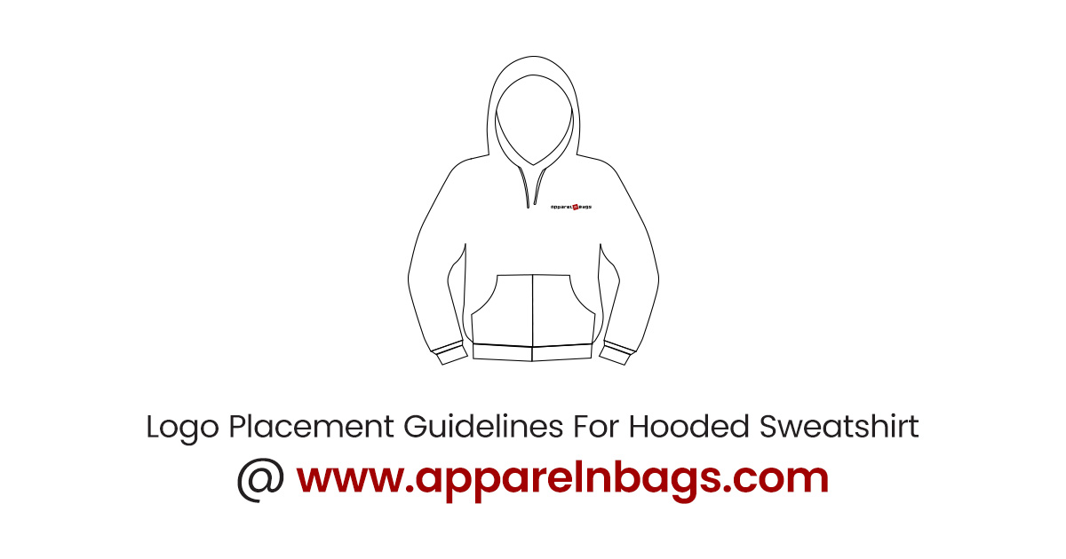 Hooded Sweatshirt Logo Embroidery Placement Guide