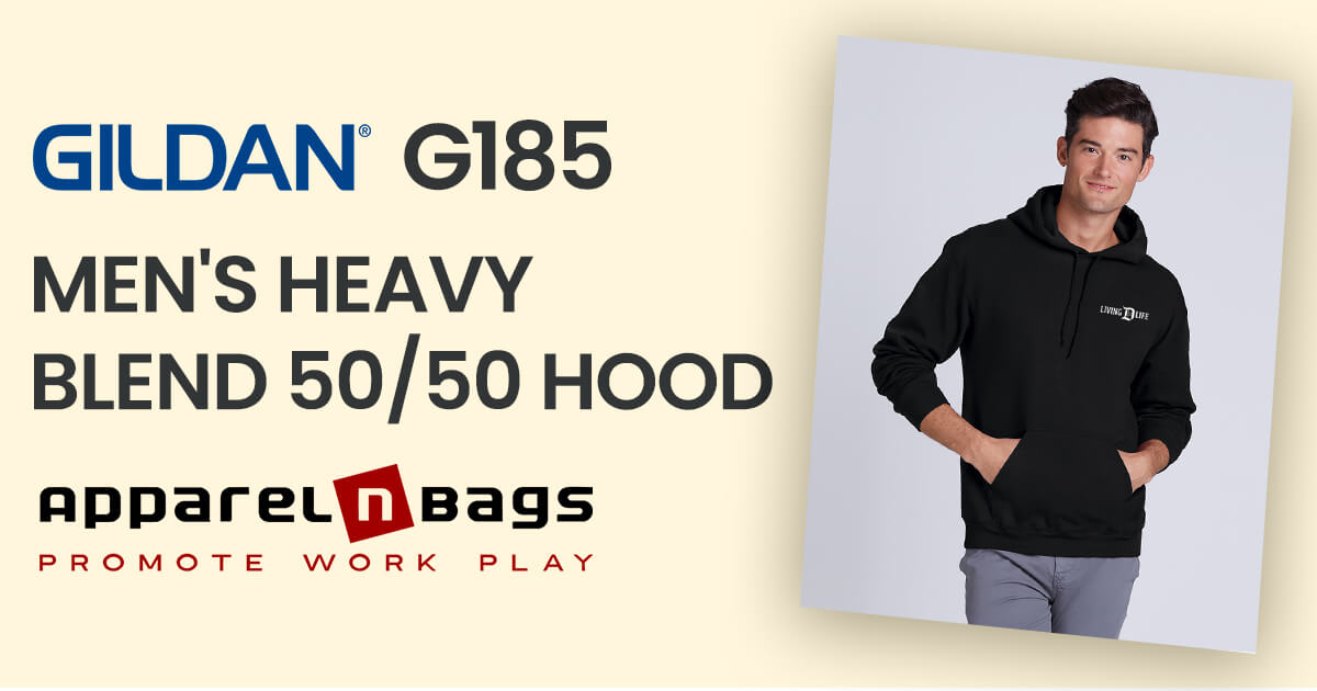 Gildan G185 Adult Heavy Blend™ 8 oz., 50/50 Hooded Sweatshirt Wholesale, Blank  Apparel