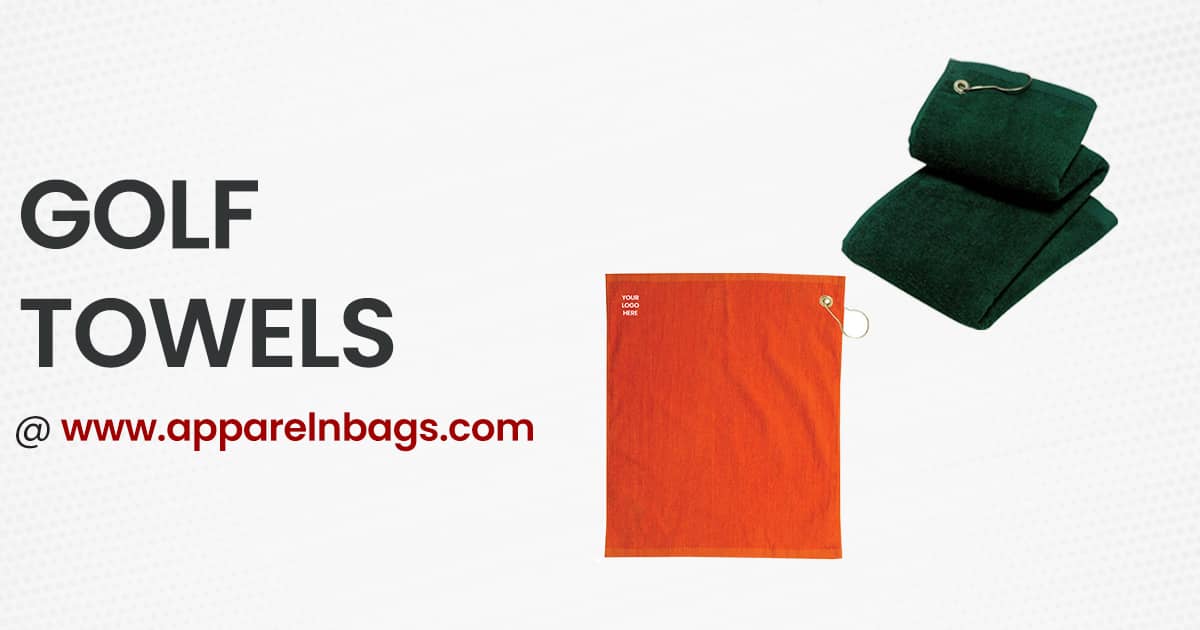 Shop Custom Golf towels with logo Embossed - ApparelnBags