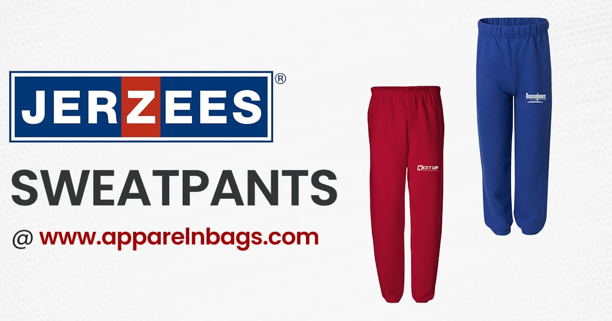 Shop Custom Jerzees Sweatpants for Men and Women in Bulk