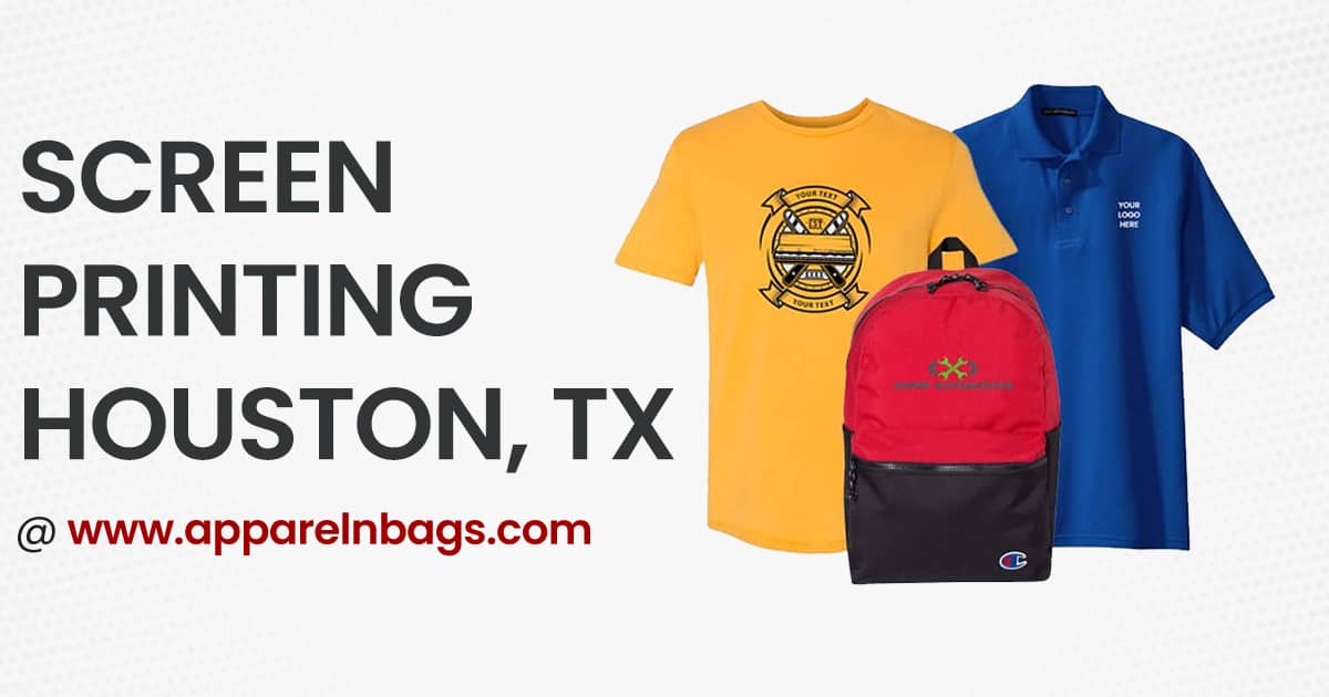 HighQuality Screen Printing Services in Houston, Texas ApparelnBags