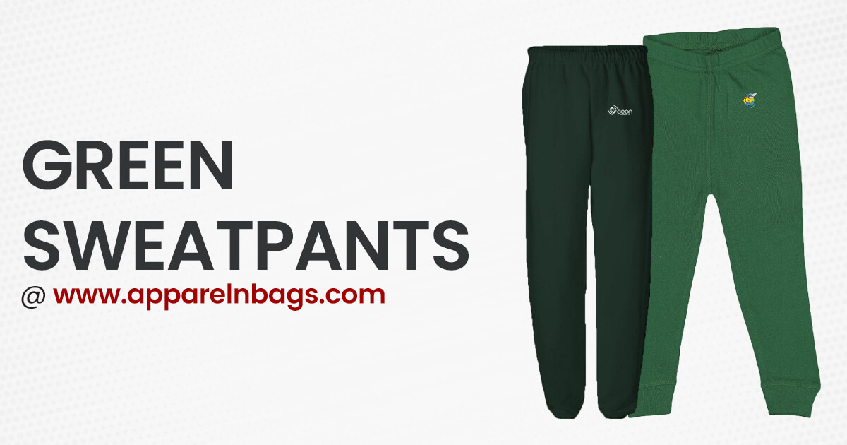 Amswan Men'S Green Sweat Pants
