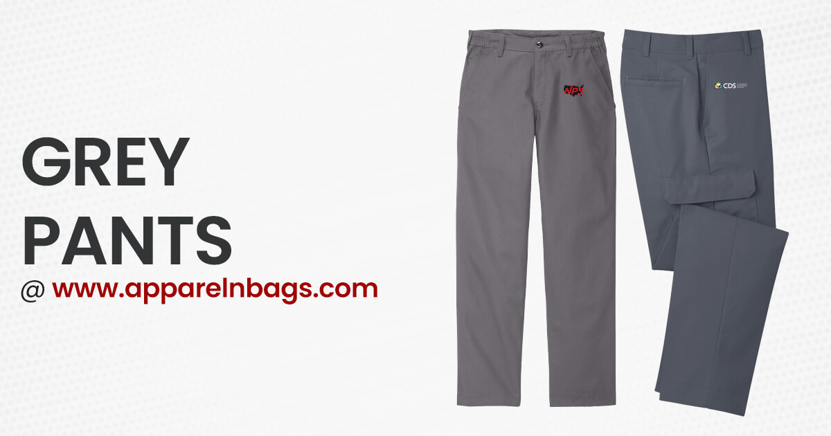 Shop Grey Pants Wholesale - Custom Grey Chino Pants in Bulk