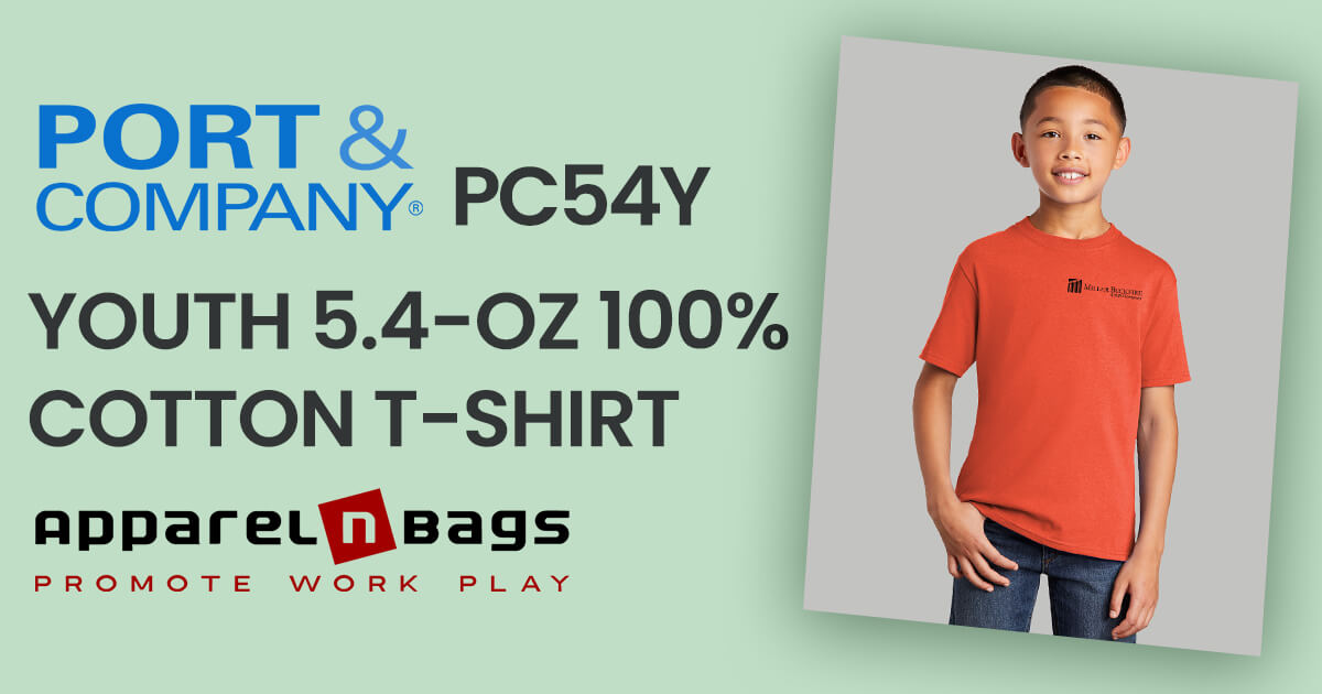 Port & Company Men's 54 oz 100% Cotton V Neck T Shirt