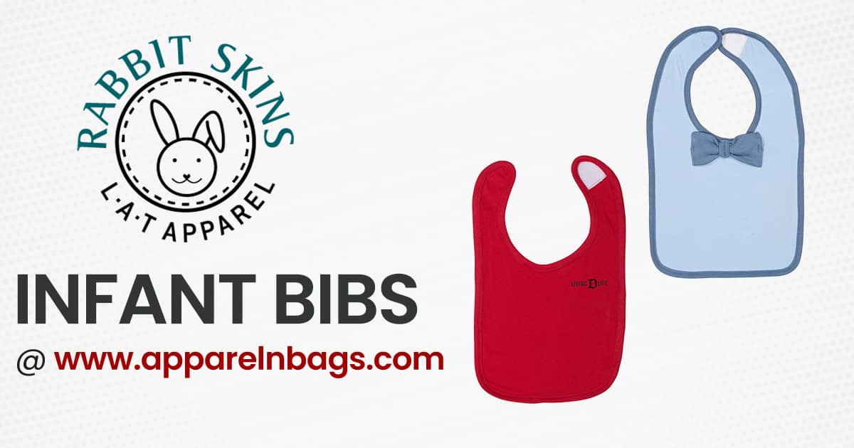 Buy Custom Rabbit Skins Bibs in Bulk Quantity ApparelnBags