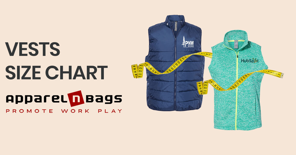 Precise Vest Size Chart & Measurement Guide Apparelnbags
