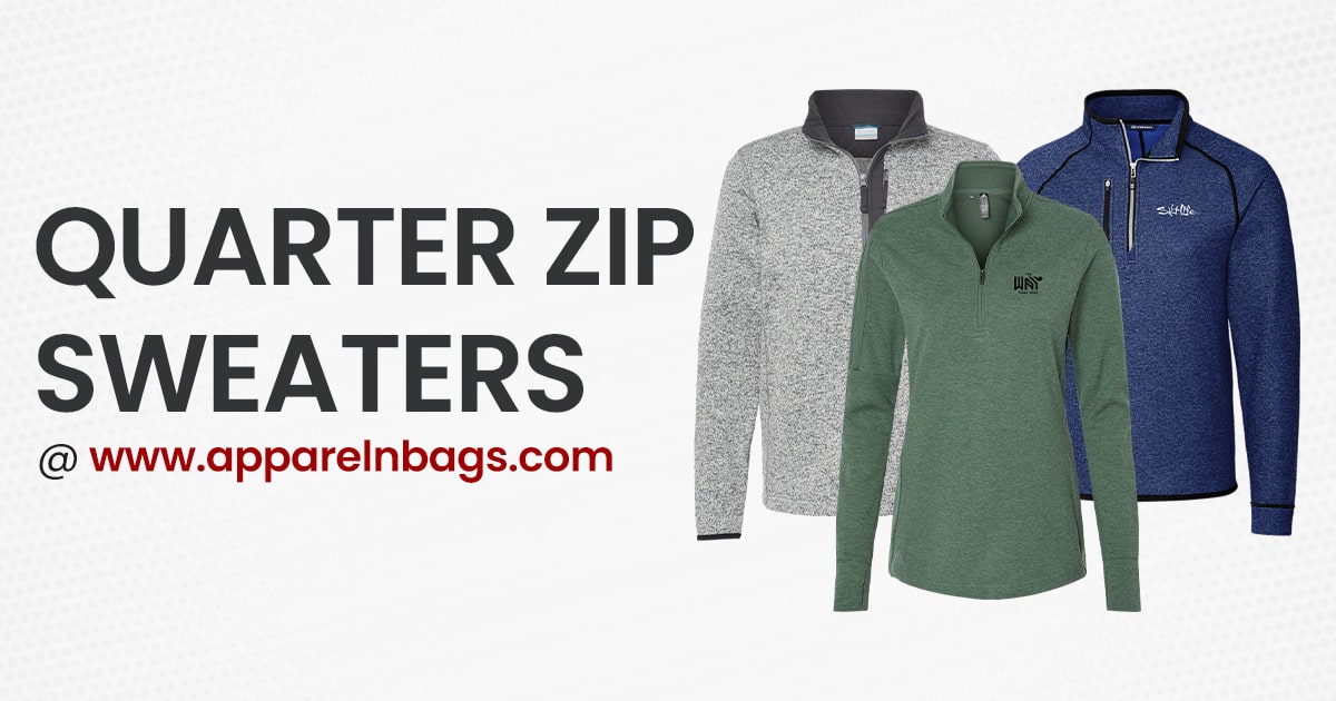 UNISEX Quarter Zip Sweater