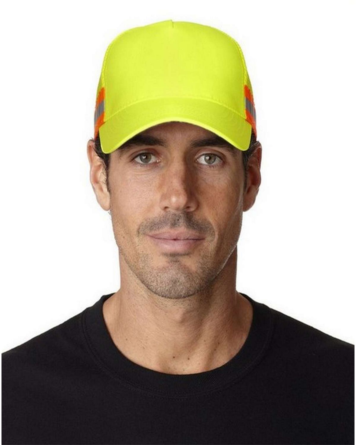adams tr102 trucker reflector high-visibility constructed cap