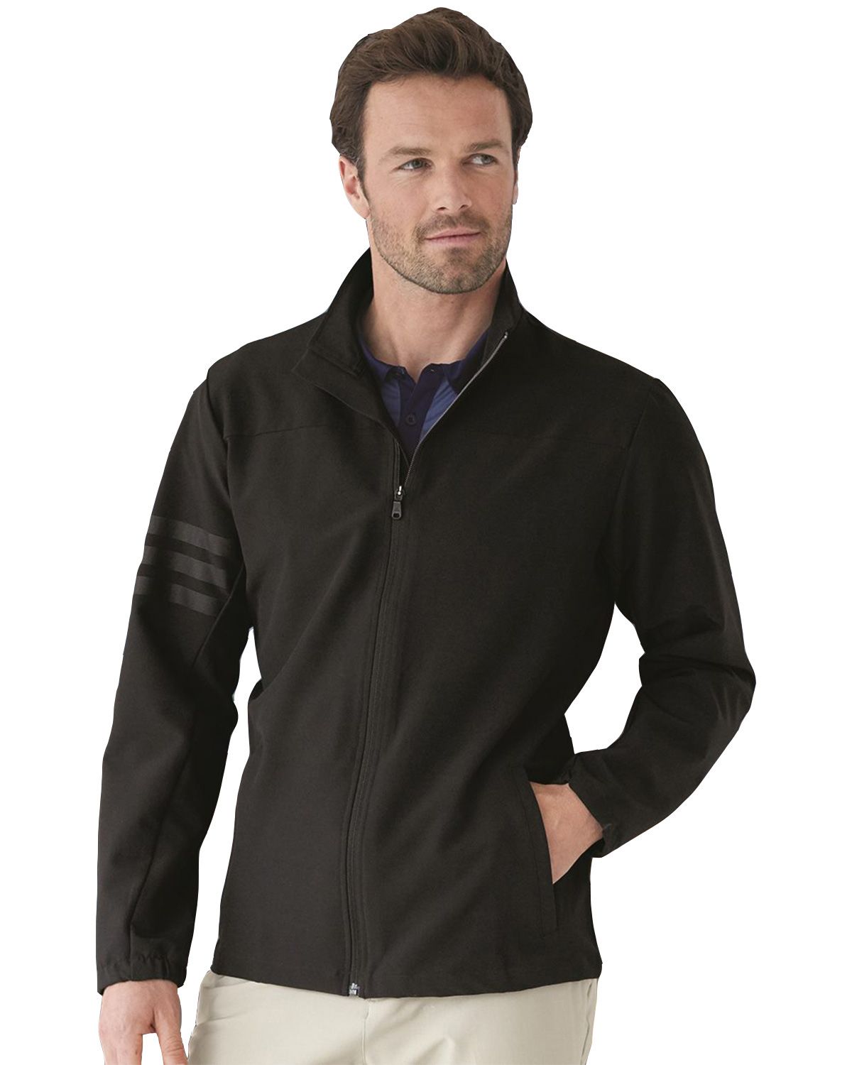 Custom Adidas Golf A267 Men's Wind Resistant Full-Zip Jacket