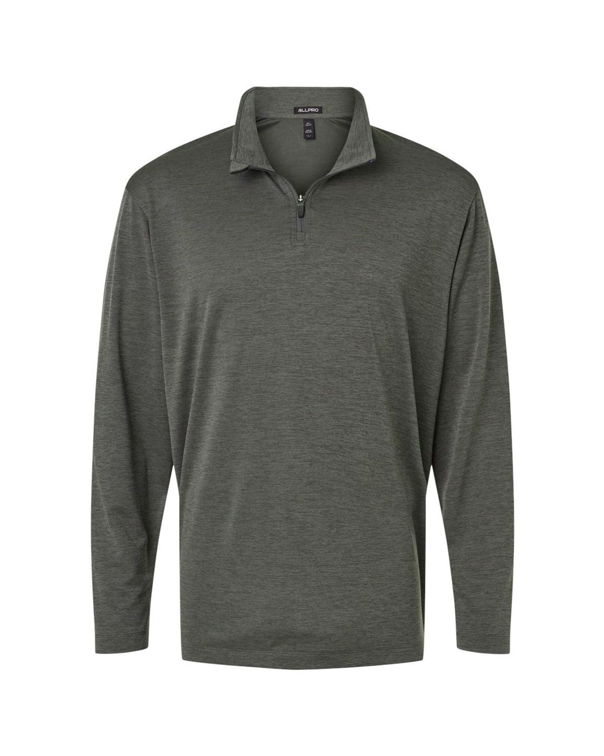 allpro 4hm700 men's performance mélange quarter-zip pullover