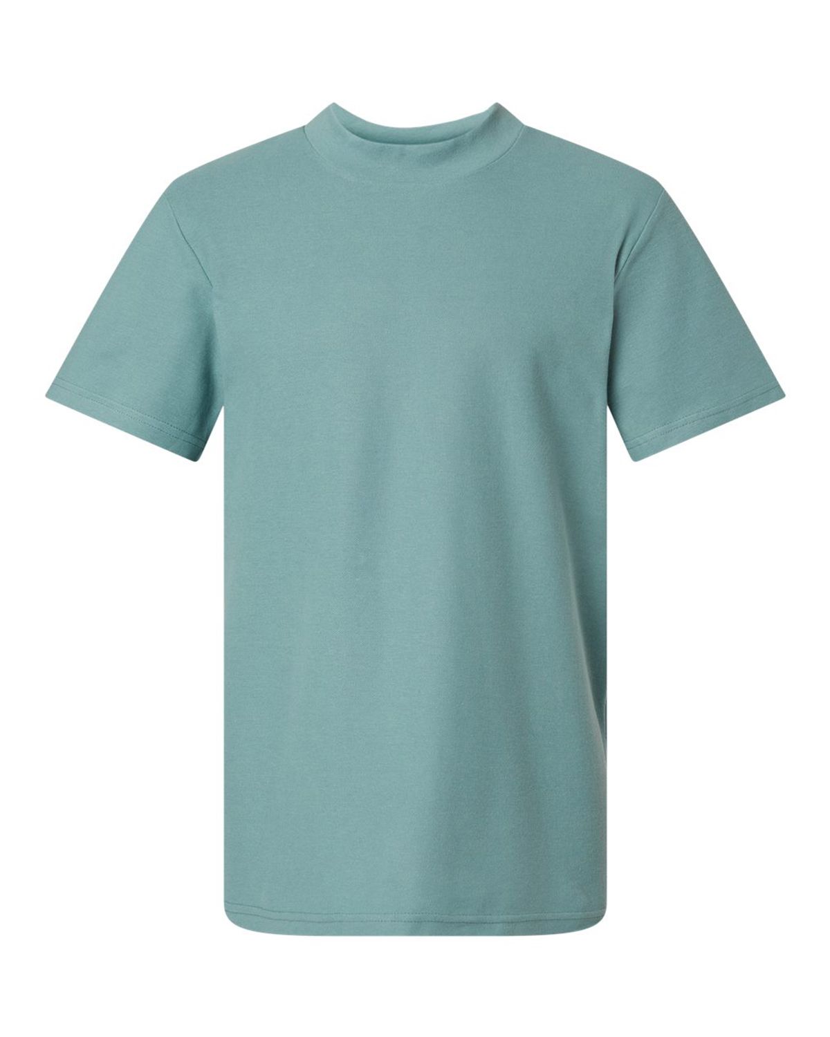 american apparel 1pq unisex pique mockneck tee