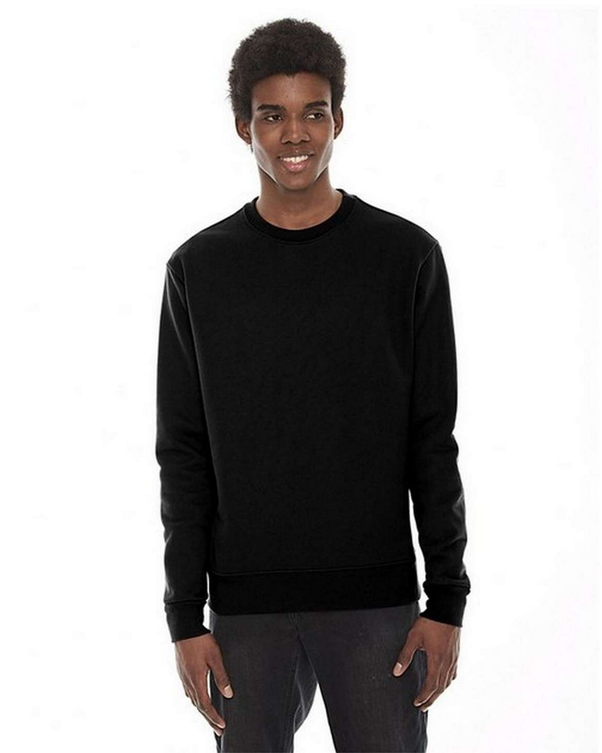 american apparel hvt427 unisex classic crew sweatshirt