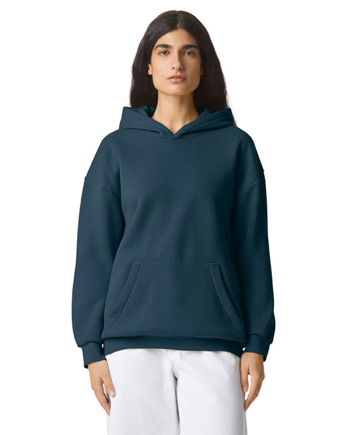 american apparel rf498 unisex reflex fleece pullover hooded sweatshirt
