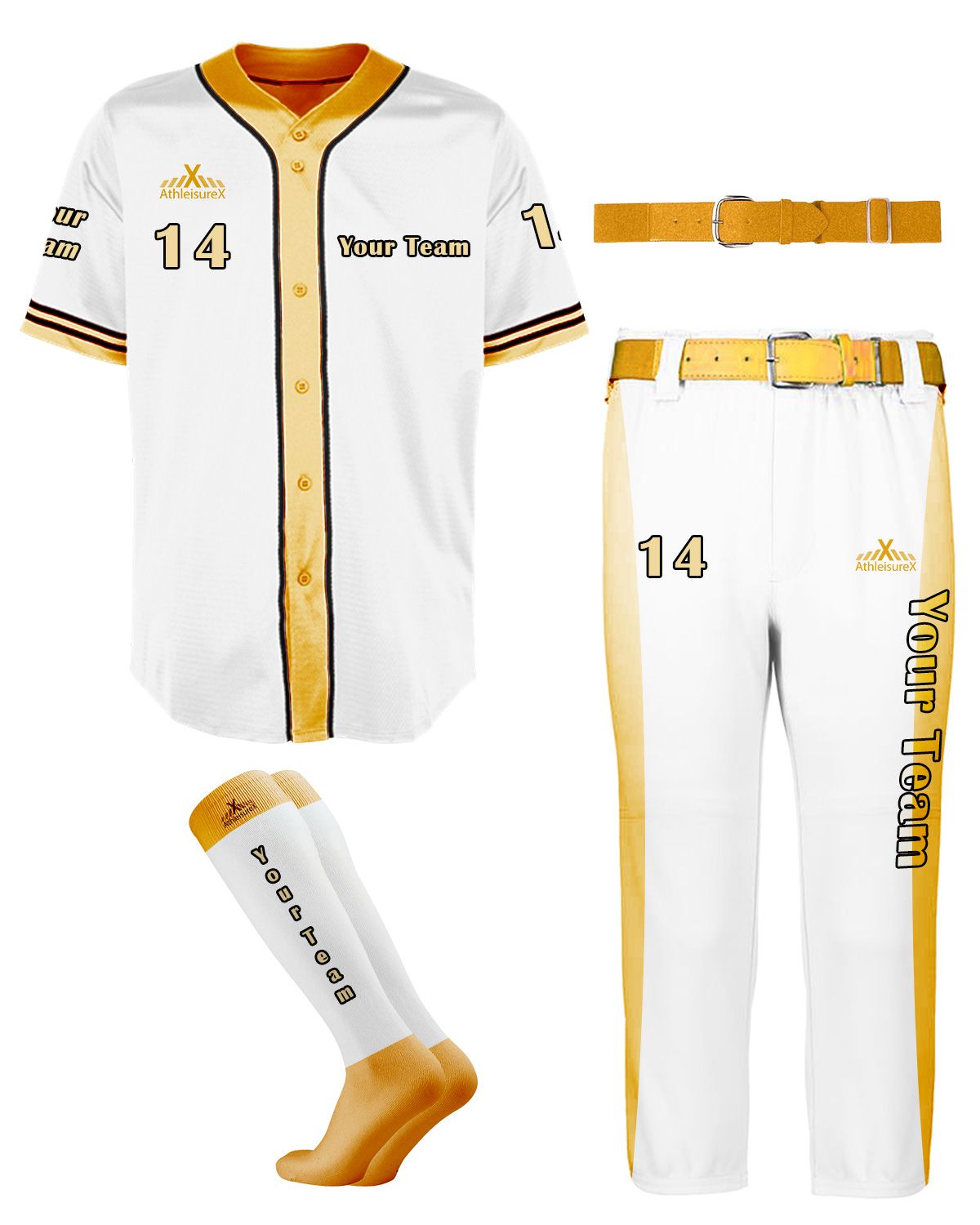 athleisurex full custom baseball uniform