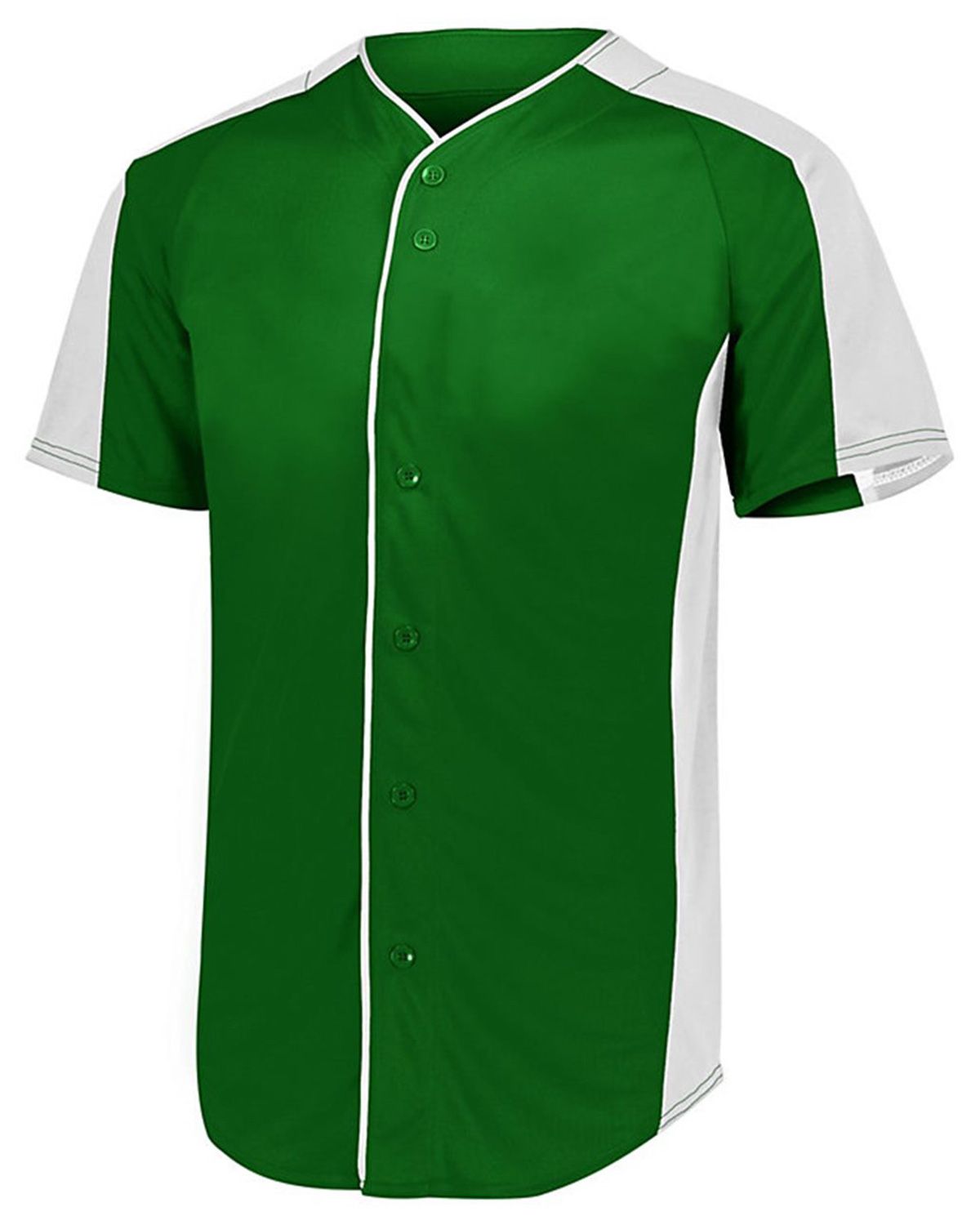 augusta sportswear 1655 men's full button baseball jersey