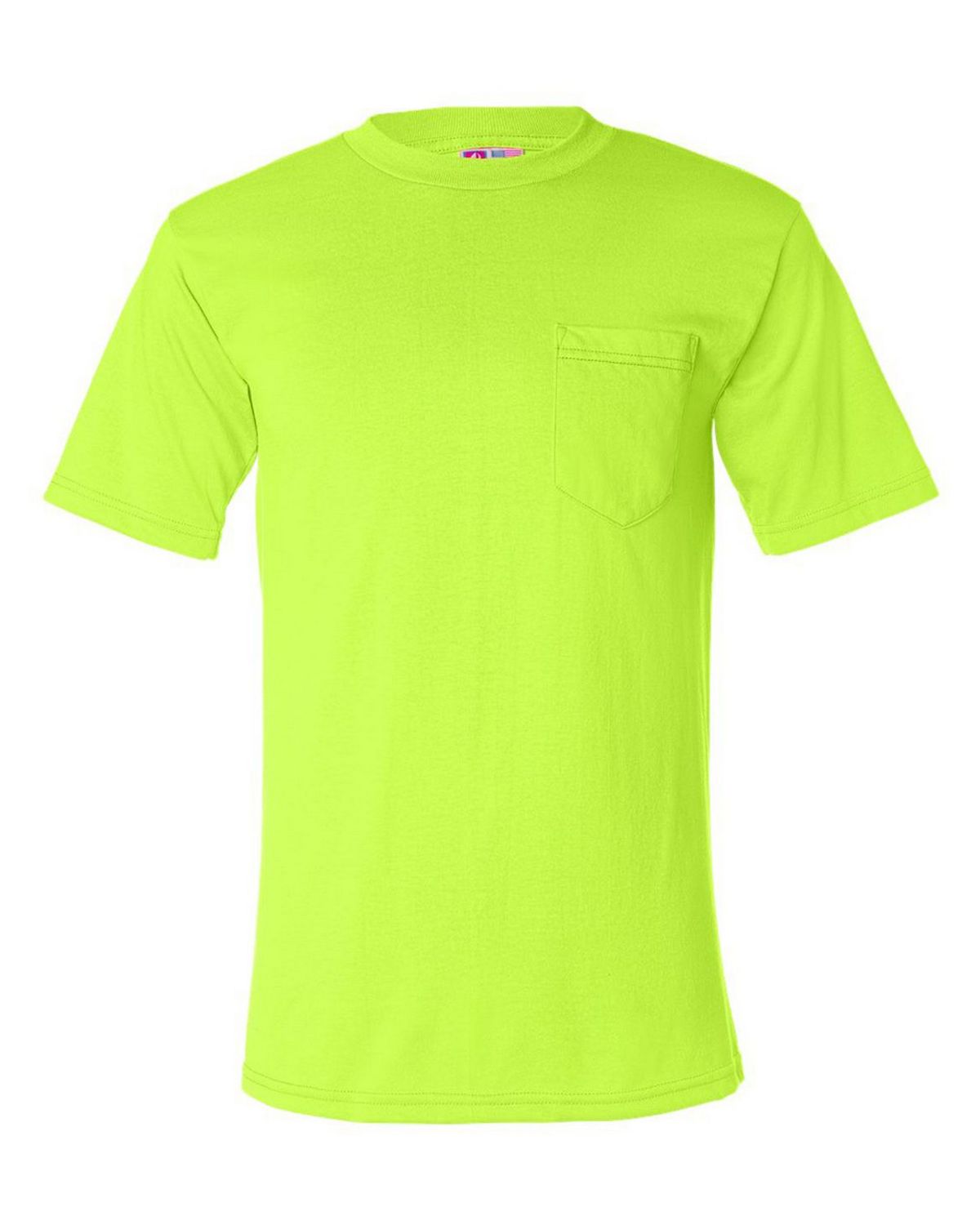 bayside 1725 50/50 pocket t-shirt