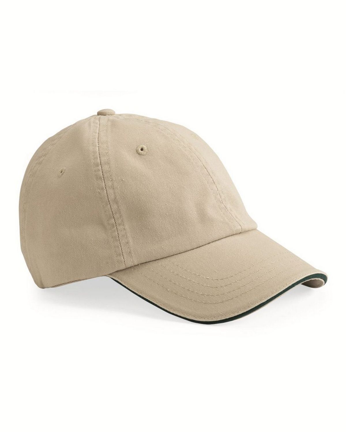 bayside 3617 unstructured washed cap with pancake visor