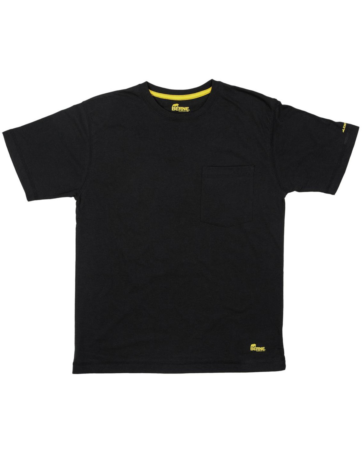 berne bsm38 men's lightweight performance pocket t-shirt