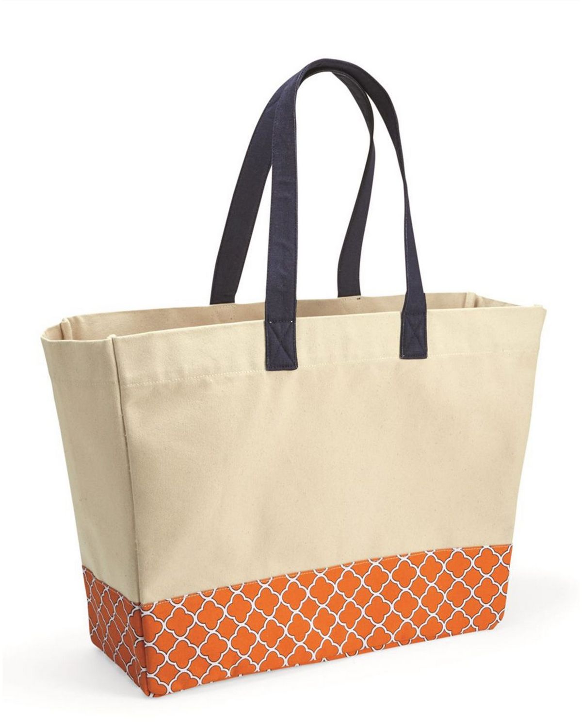 brookson bay bb100 patterned bottom beach tote
