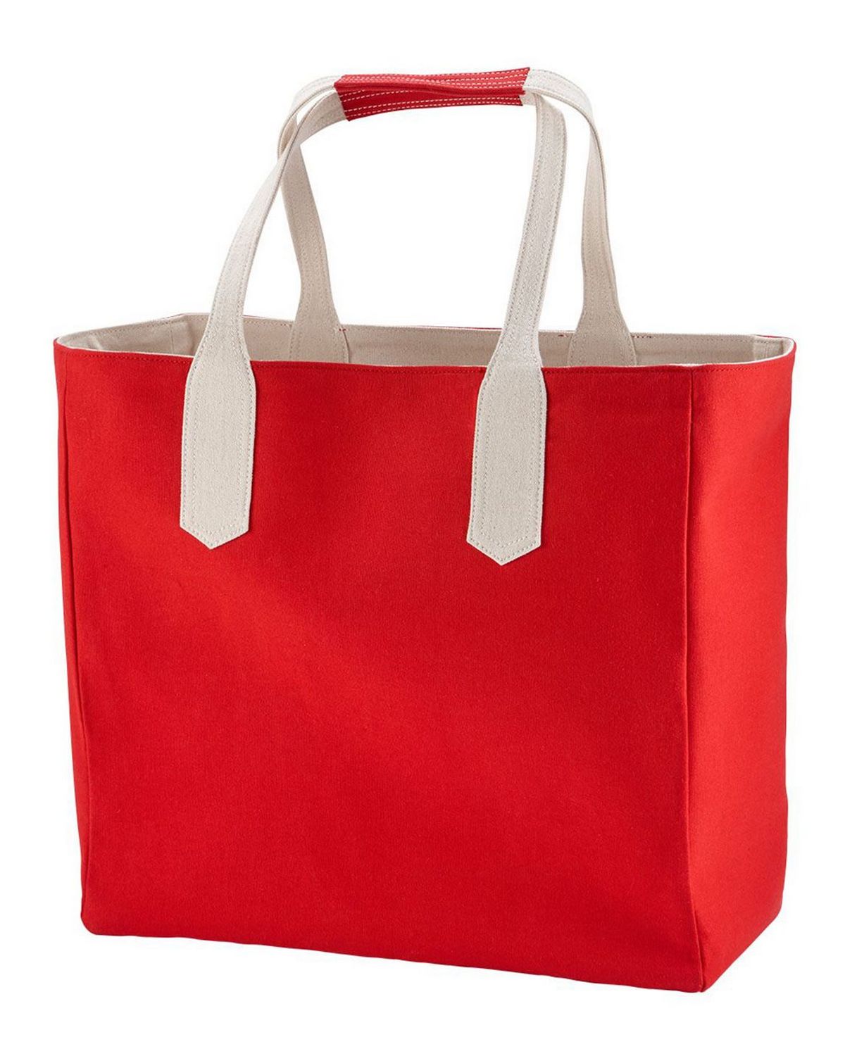 brookson bay bb500 solid tote with contrast handles