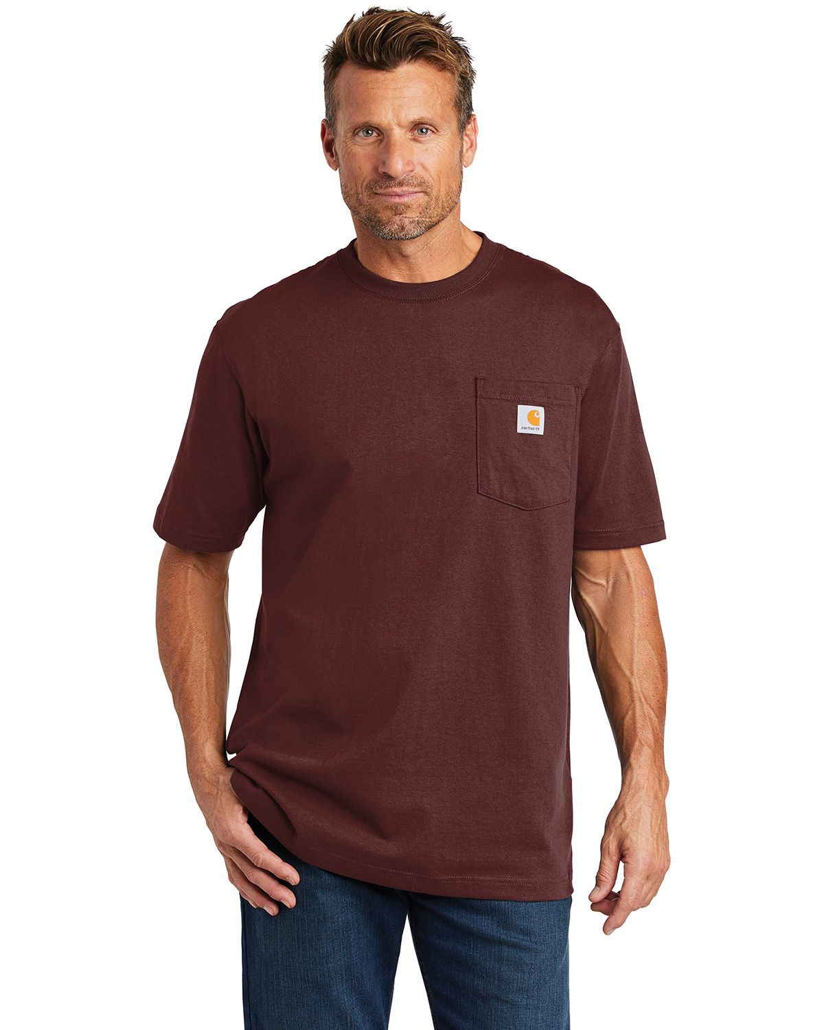 carhartt ctk87 men's workwear pocket short sleeve t-shirt