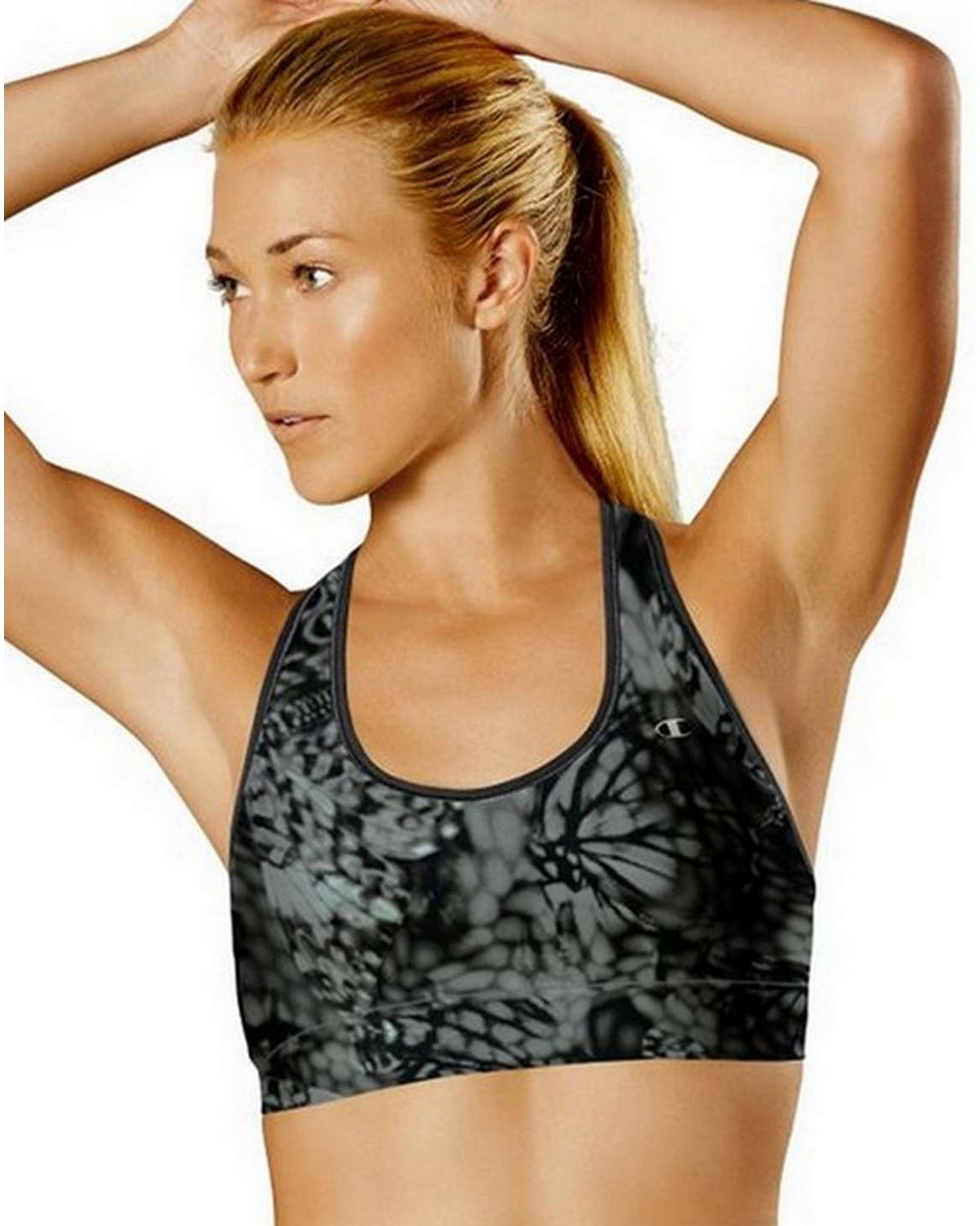 champion b9504 women's absolute racerback sports bra with smoothtec band