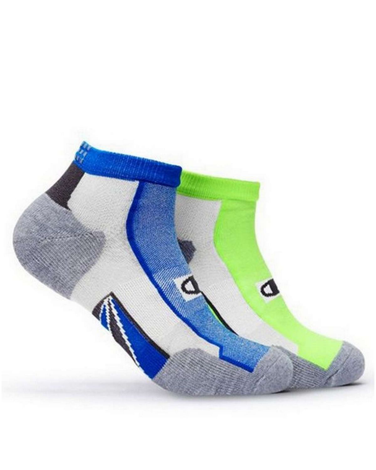 champion ch211 men's mid-ankle running socks 2-pack