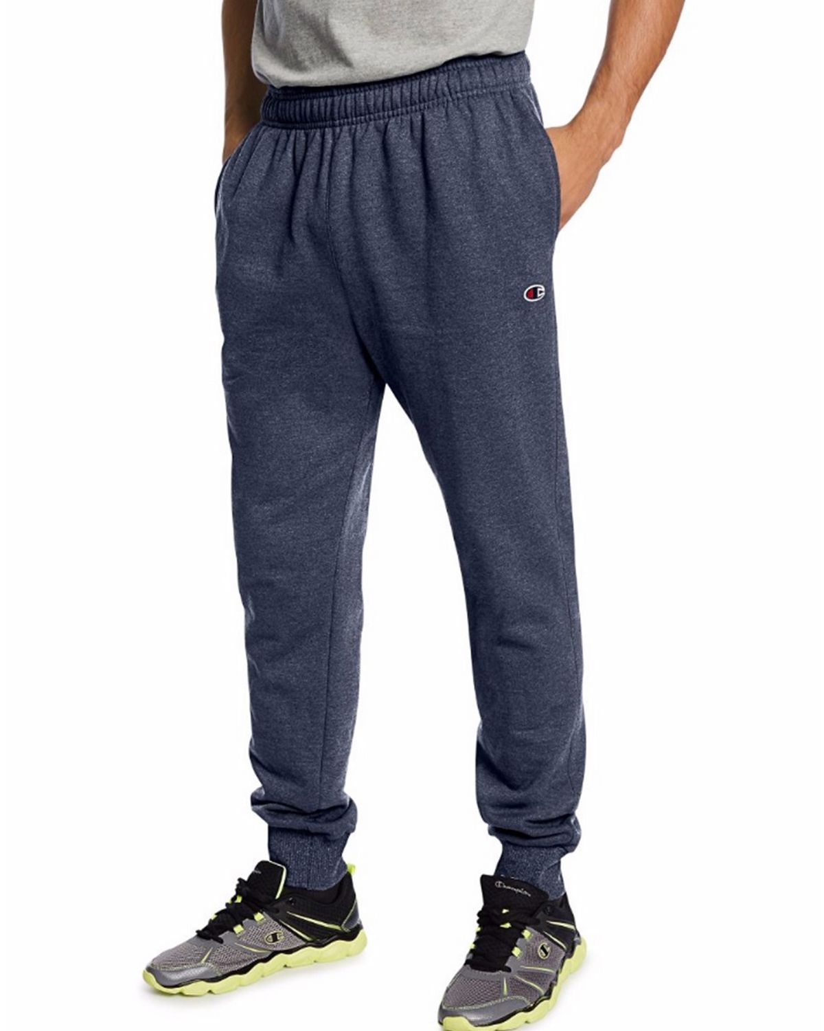 champion p1022 549314 men's powerblend retro fleece jogger pants