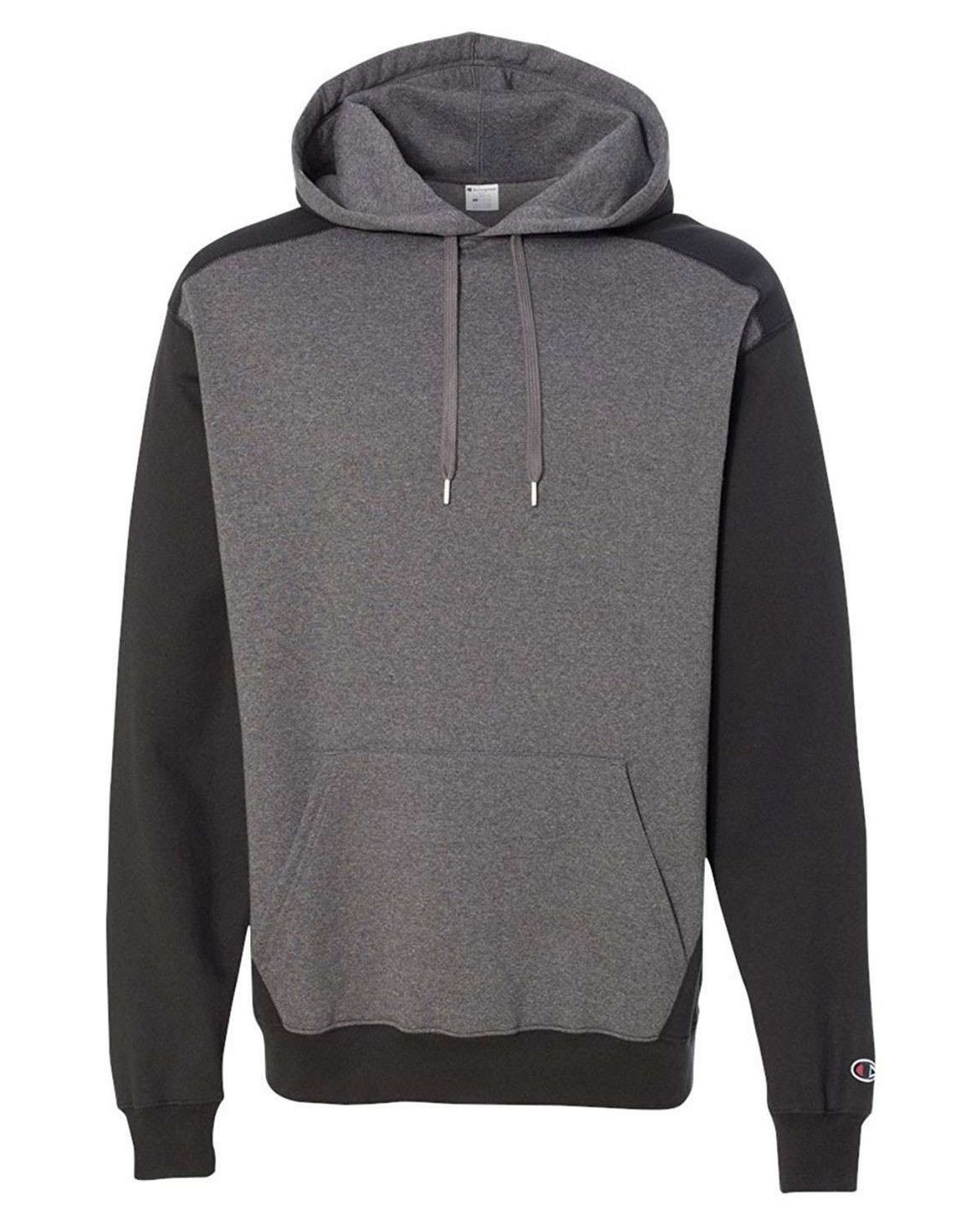 champion s750 men's double dry eco color block pullover hood