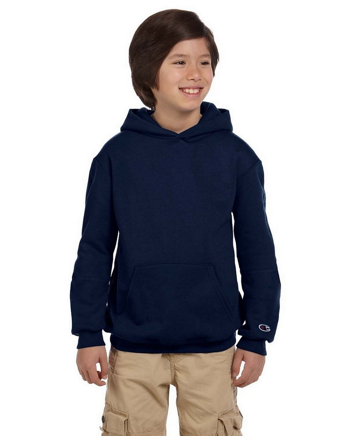 champion s790 youth powerblend hooded sweatshirt