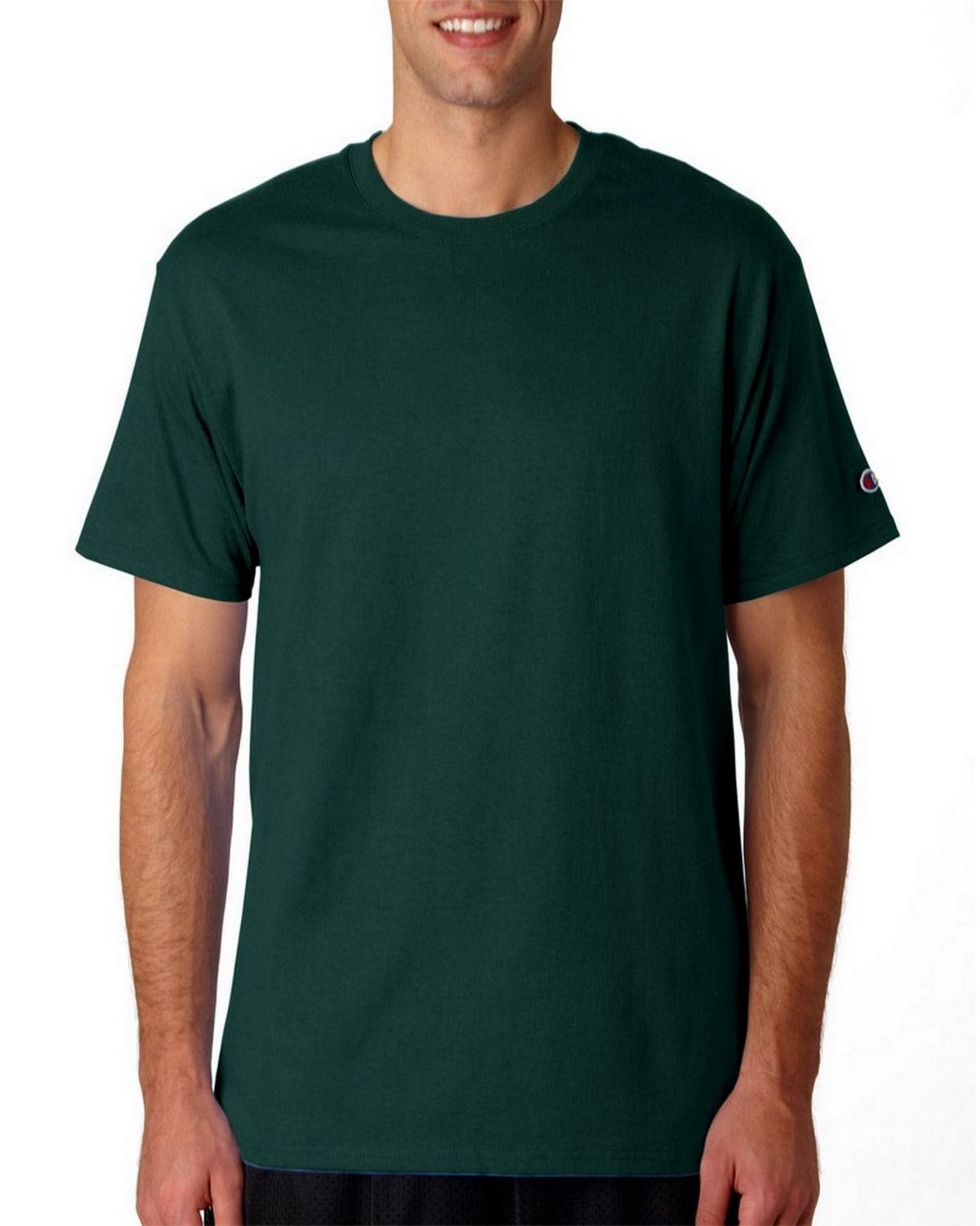 champion t425 men's tagless short sleeve t-shirt