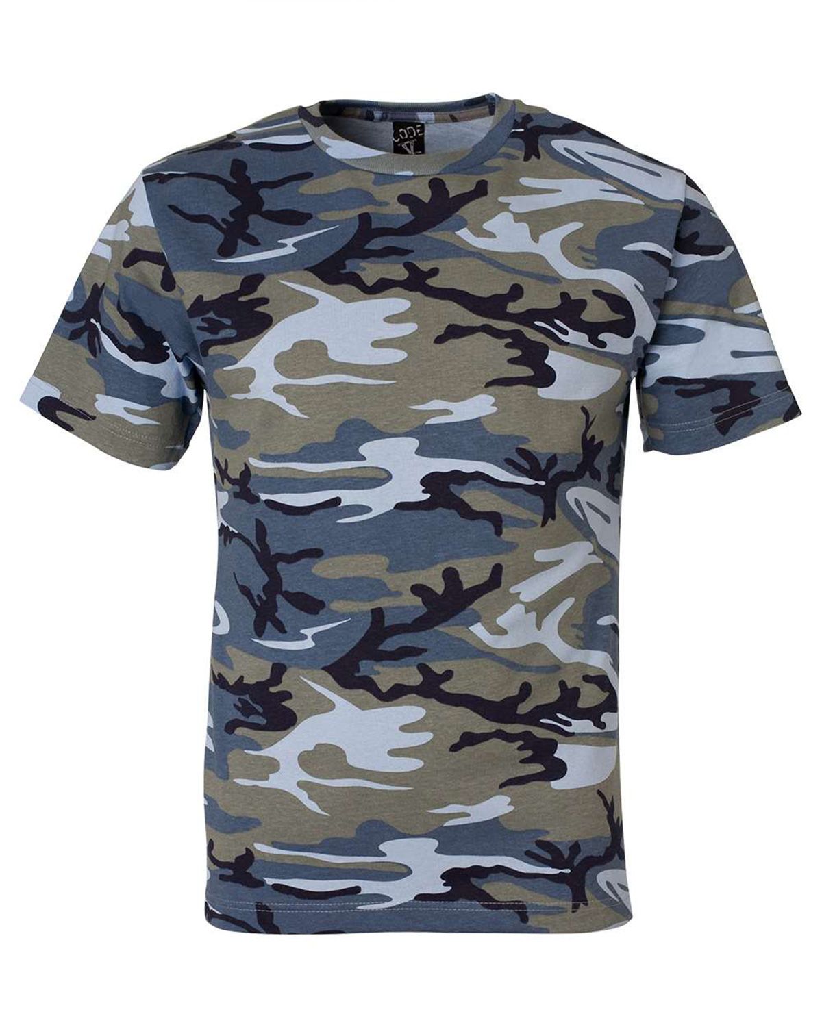 code five 3907 men's camo tee