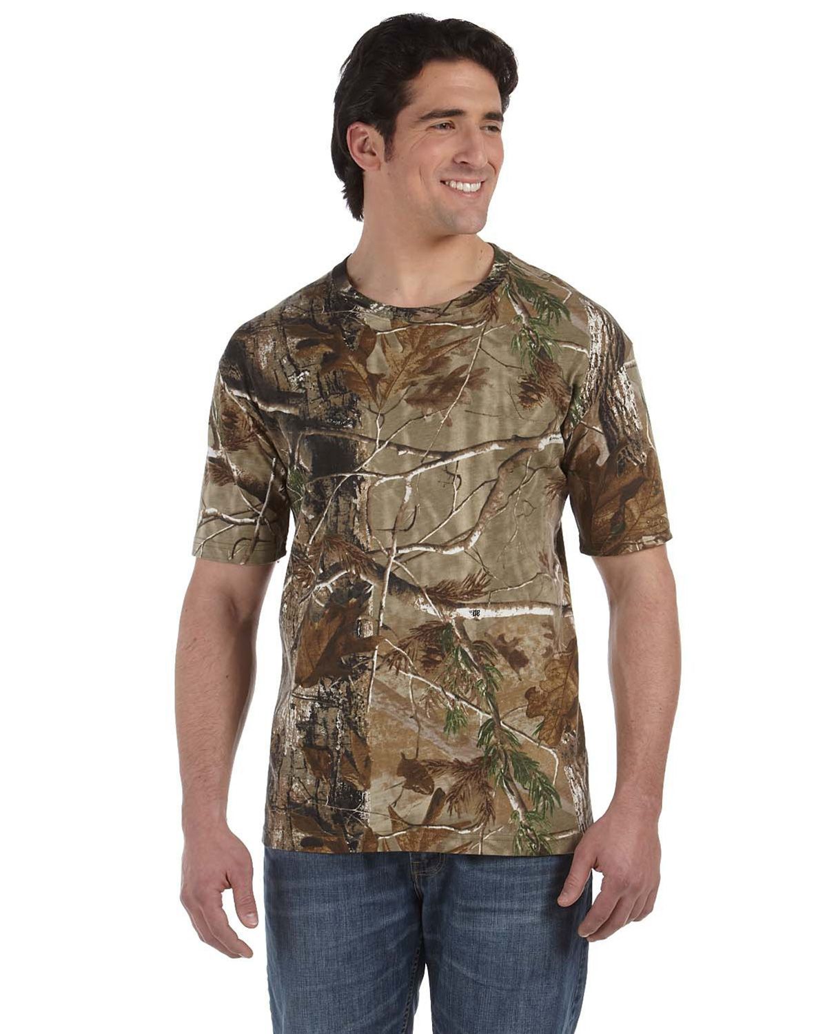 code five 3980 men's realtree camo short-sleeve t-shirt