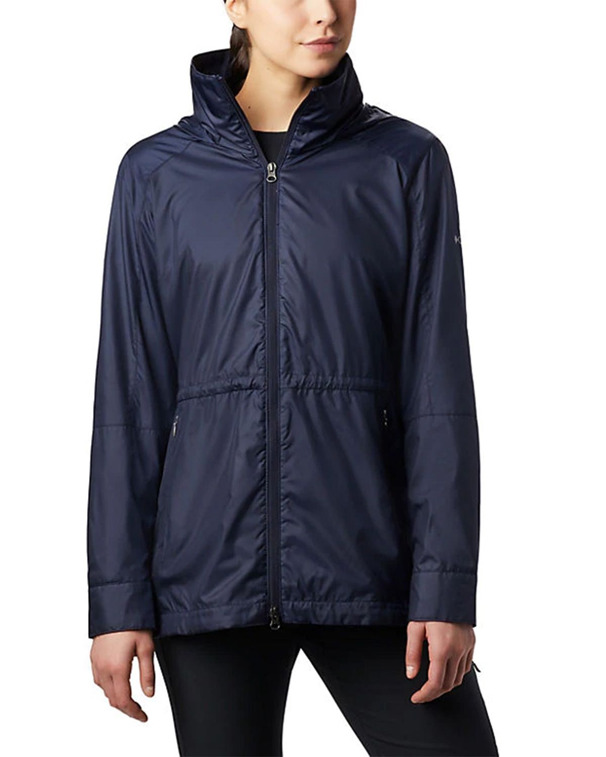 columbia 183975 women's sustina springs long lined windbreaker