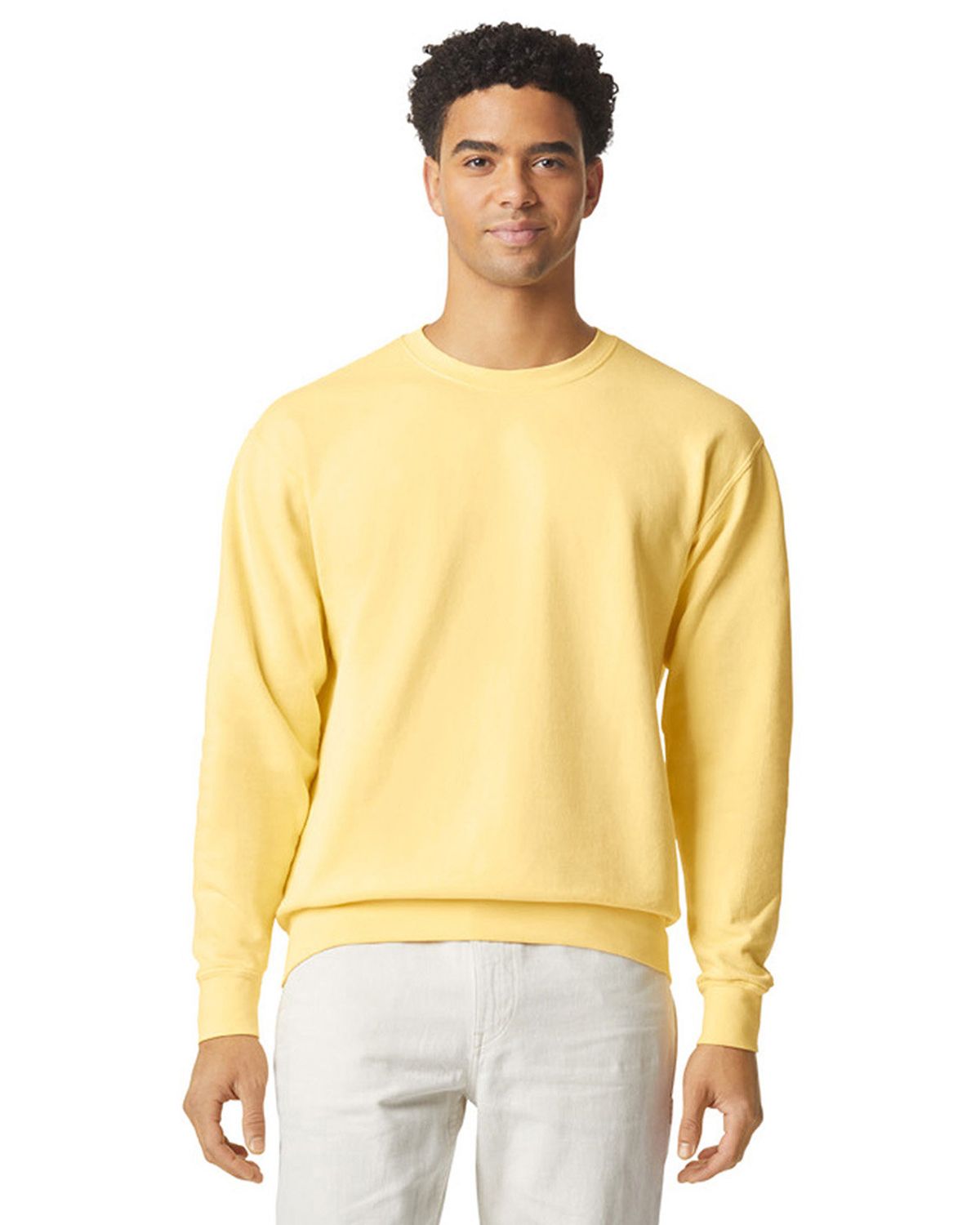 comfort colors 1466cc unisex garment-dyed lightweight fleece crewneck sweatshirt